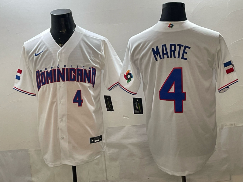 Men 2026 World Cub USA #4 Marte white Nike MLB Jersey 006